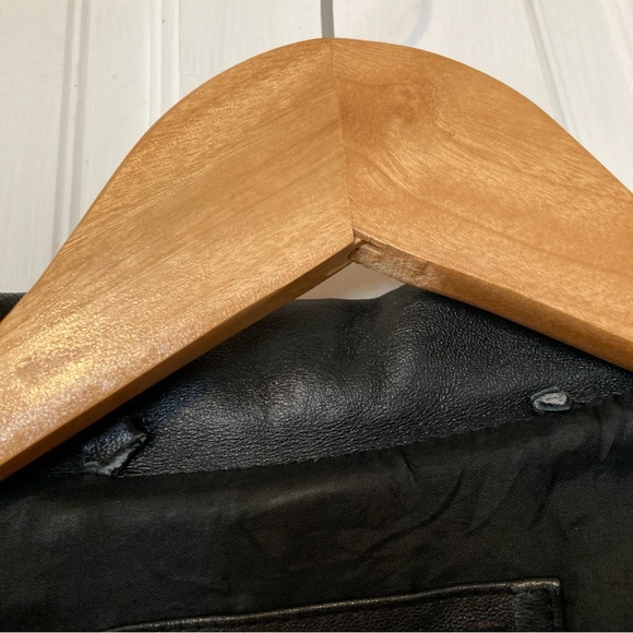 Vintage 90s Avenue Blazer Style Leather Jacket - Picture 4 of 13